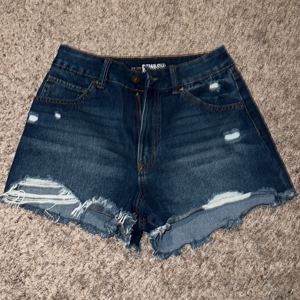 Dark jean shorts